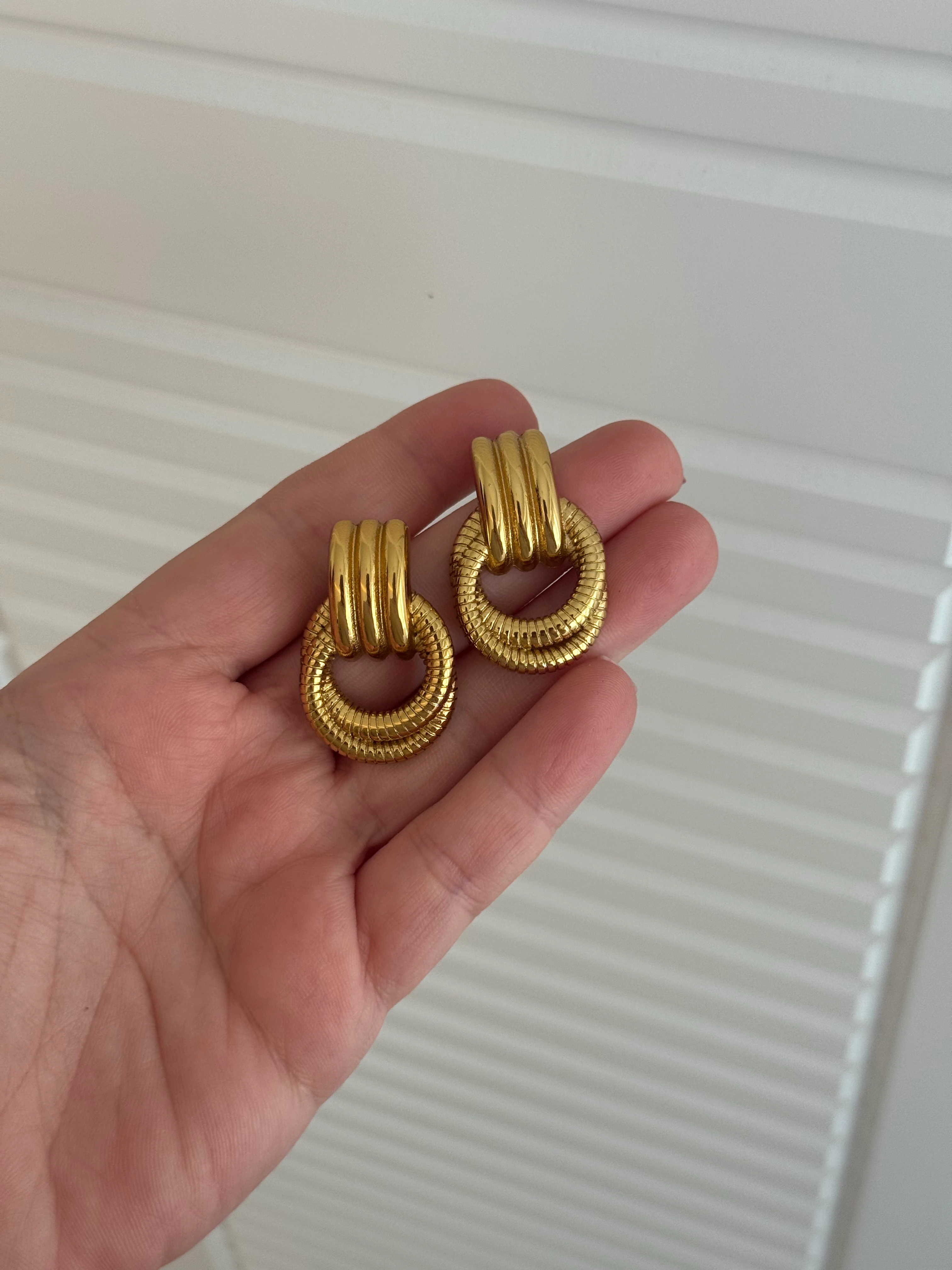 Çelik Düğme Model Küpe – 316L Cerrahi Çelik