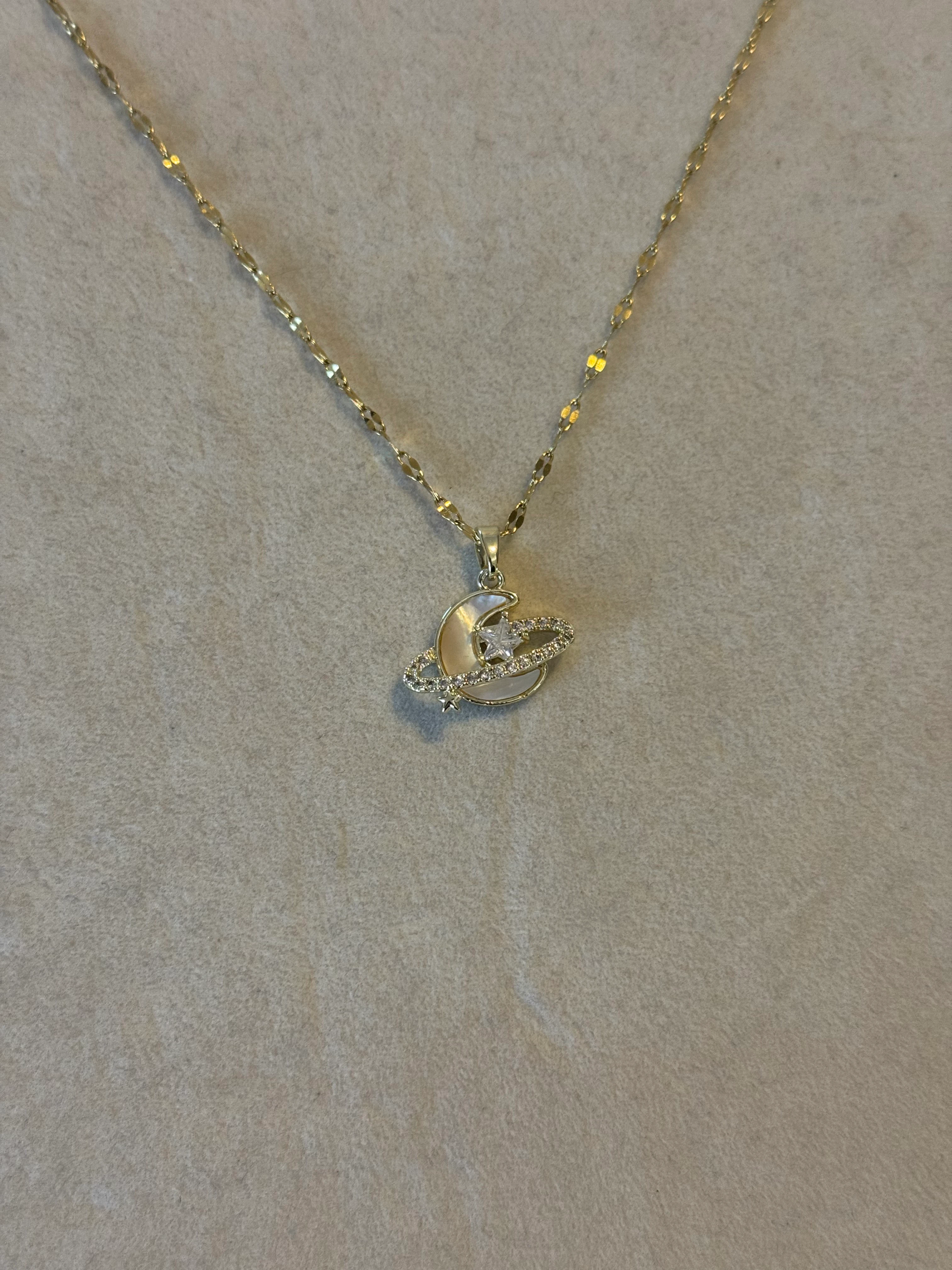 Ay İçinde Yıldız Kolye – 316L Cerrahi Çelik