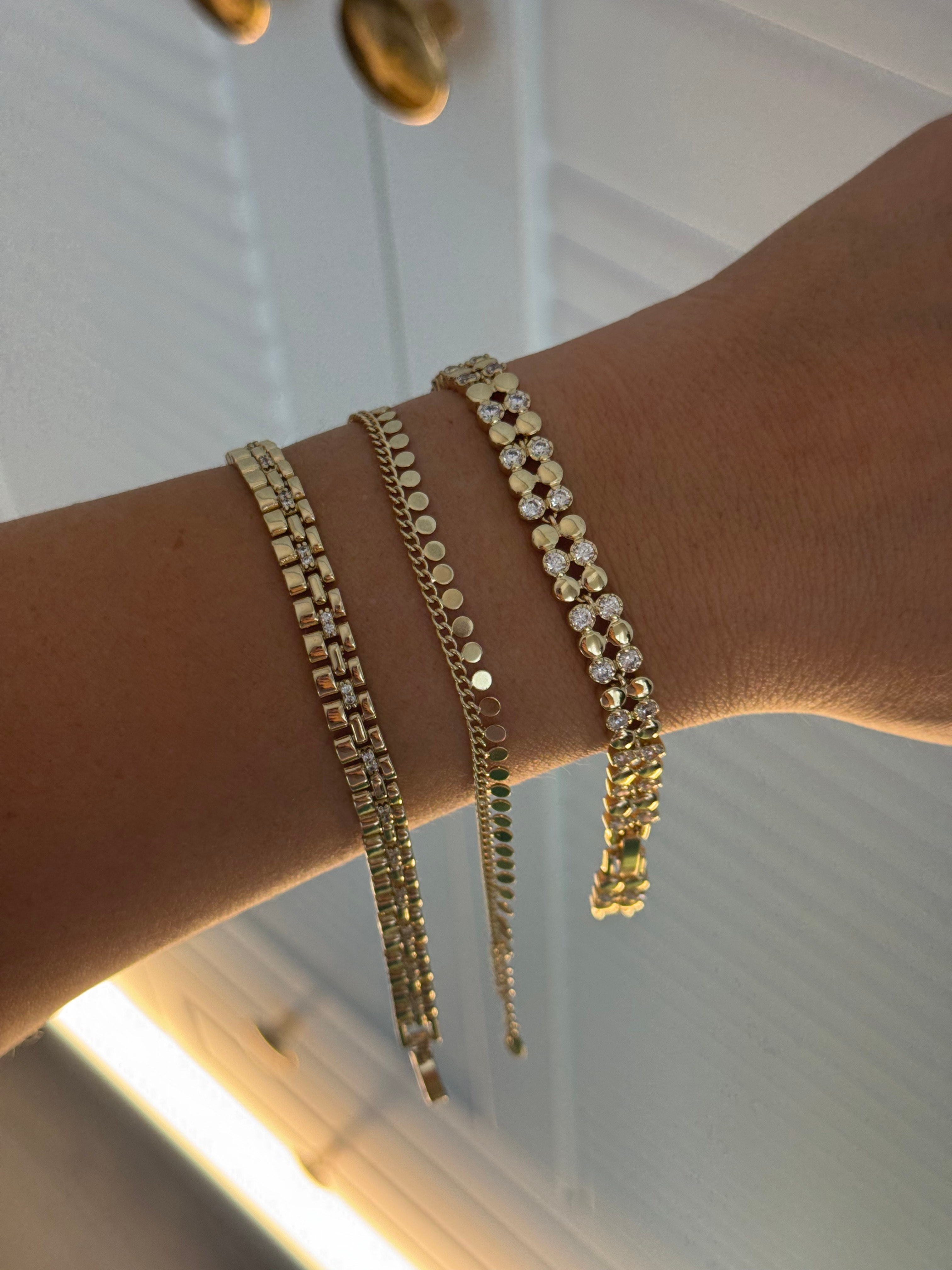 Mini Gold Kayış Bileklik ⛓️✨ 19-2O cm
