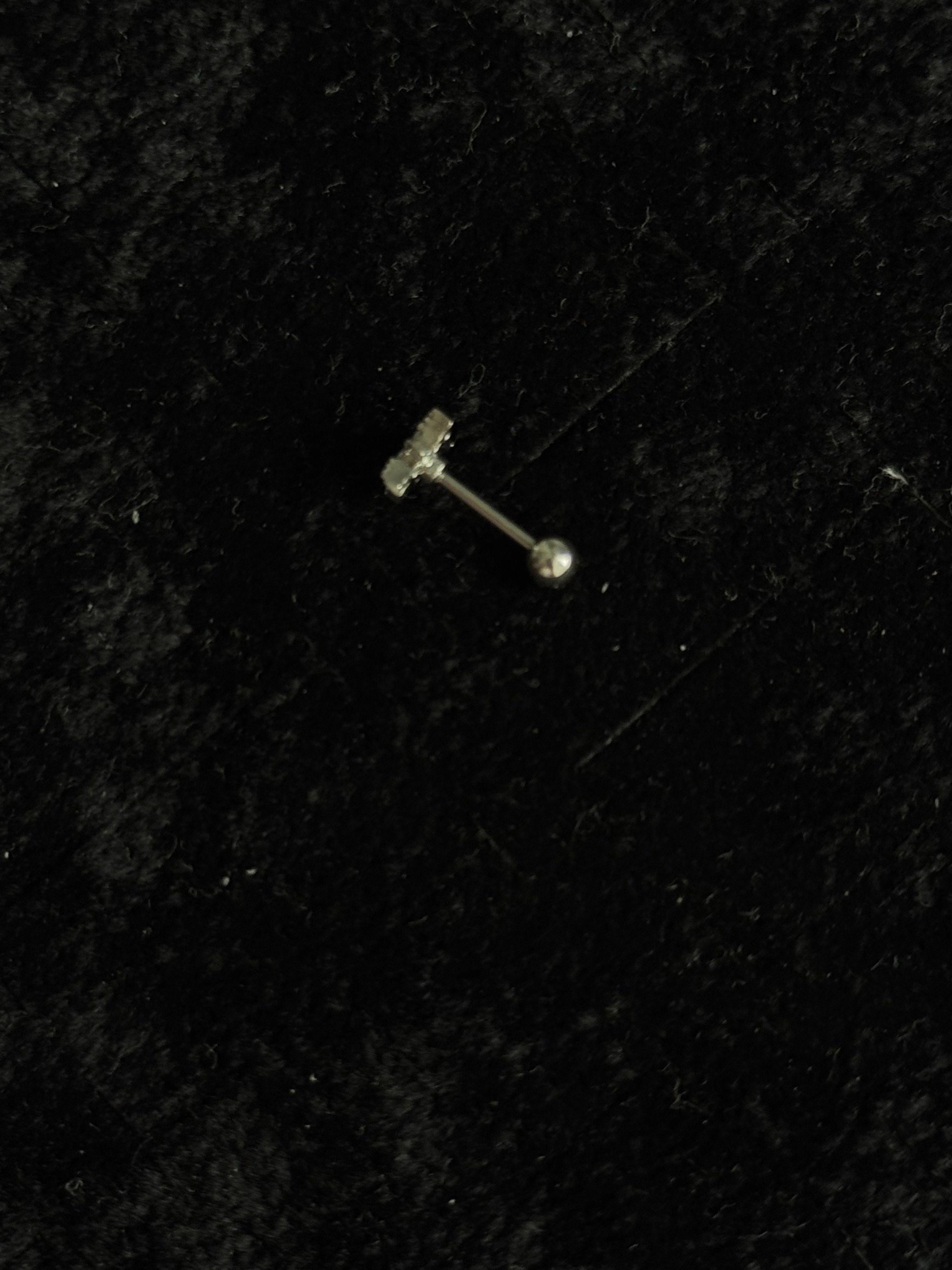 Kar Tanesi Silver Tragus Küpe 