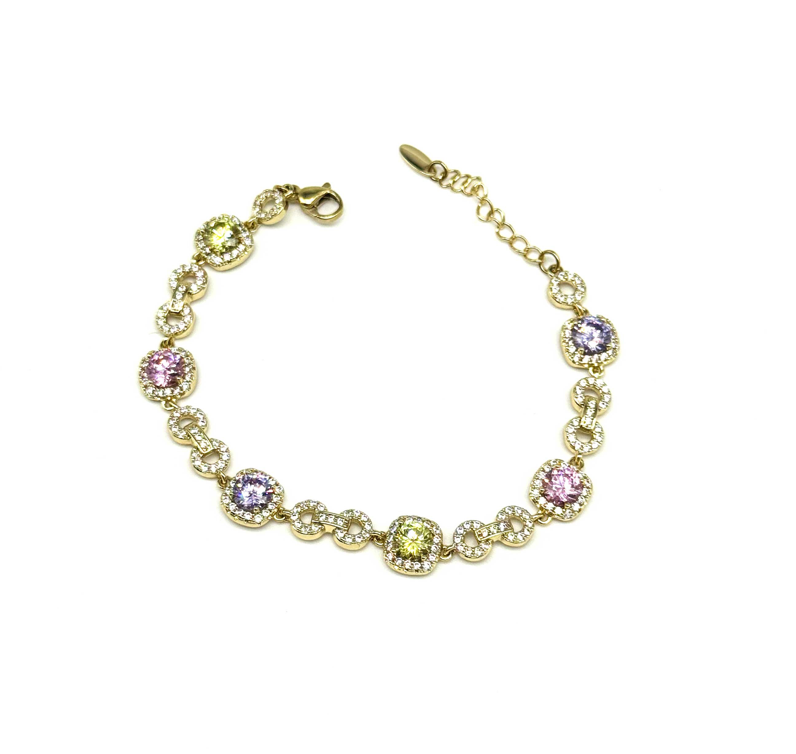 Infinity ∞ 14K Gold Renk Çelik Bileklik