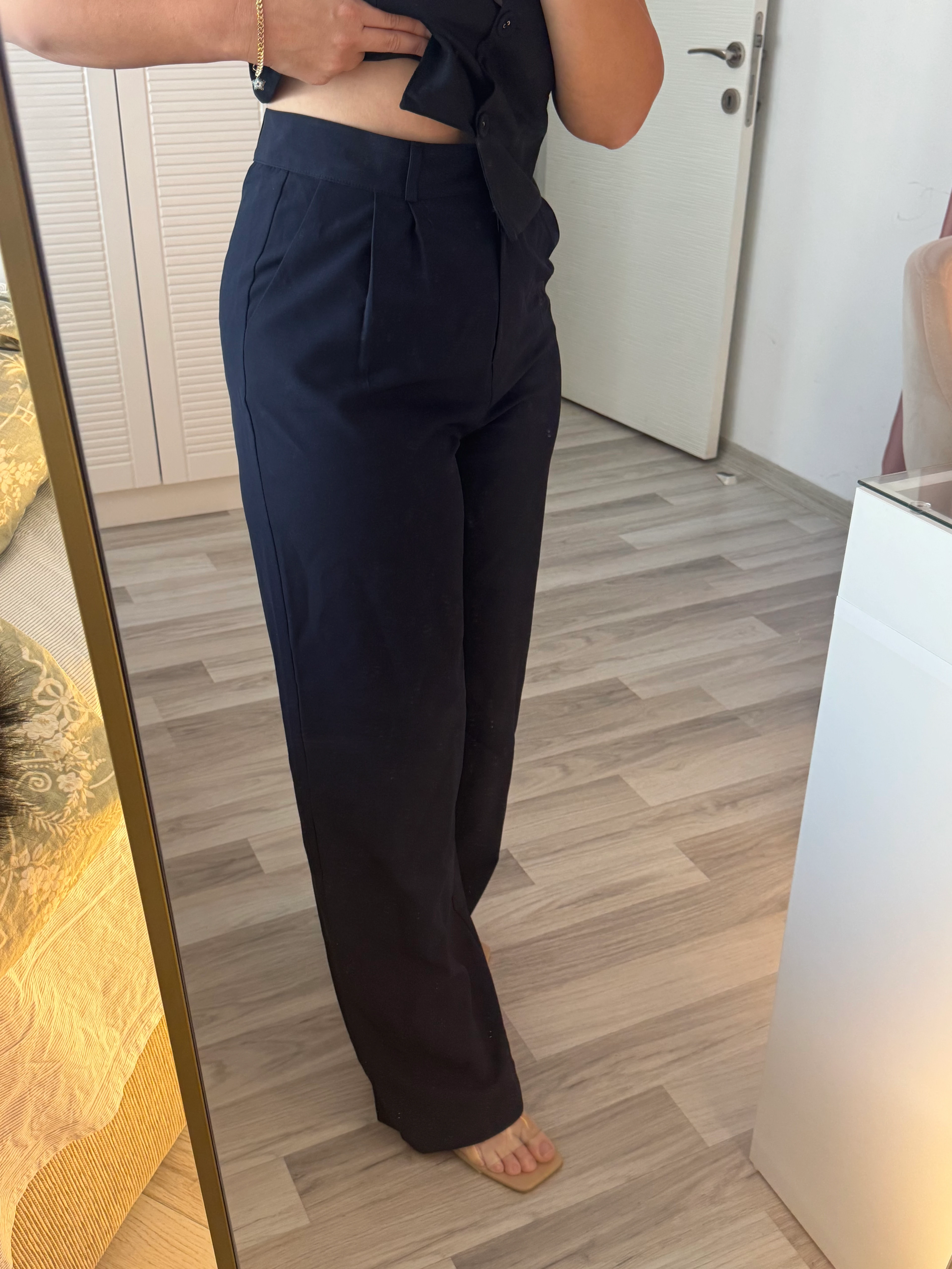 Lacivert Palozzo Pantolon