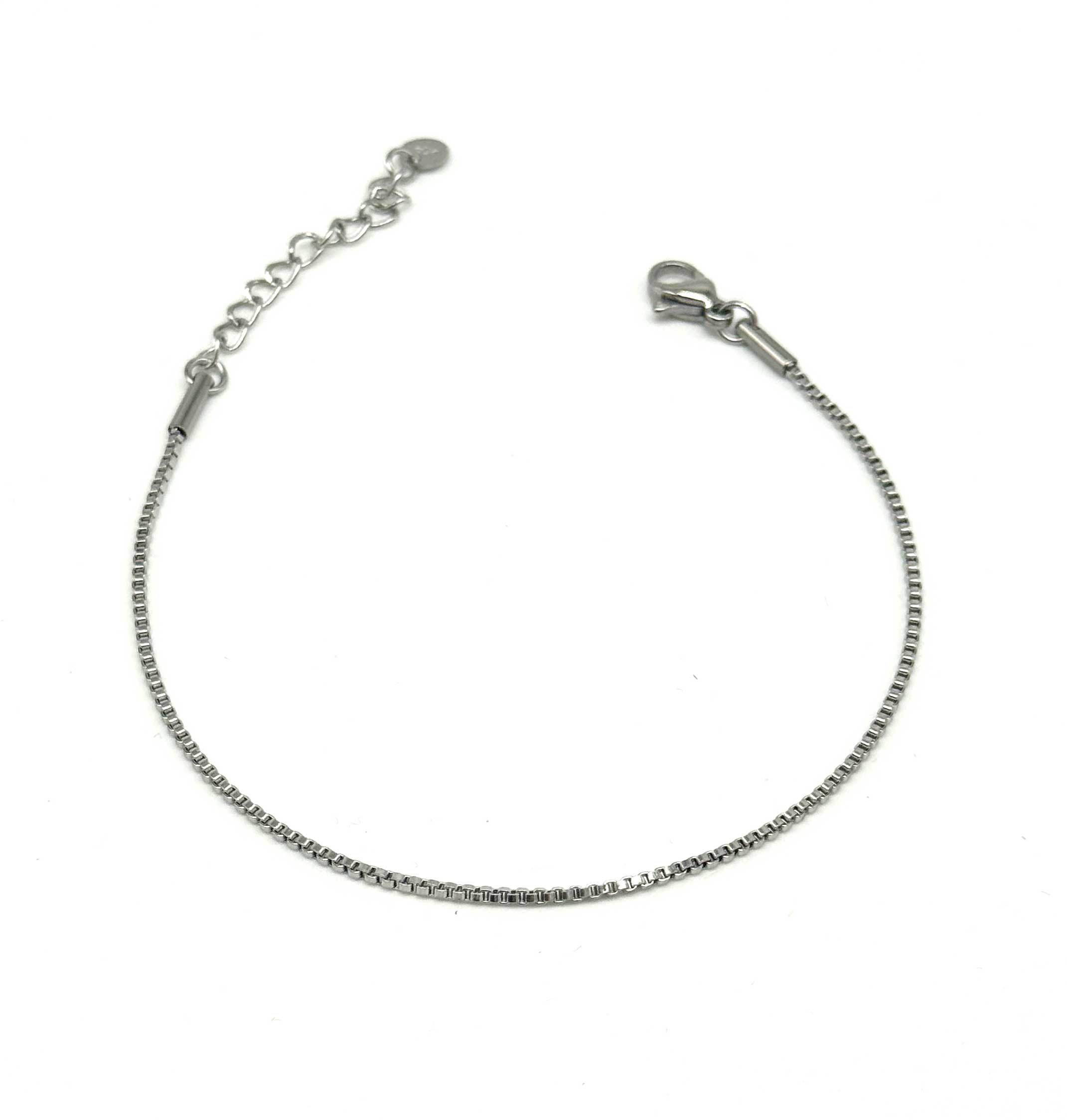  Inner Grid | Silver Steel Erkek Bileklik