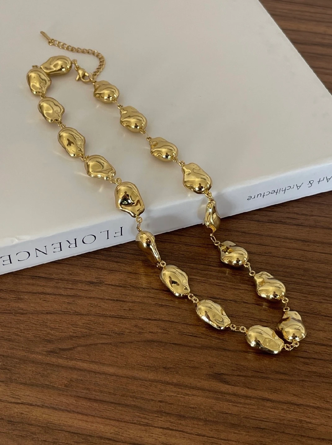 Oblique Elegance Çelik Kolye