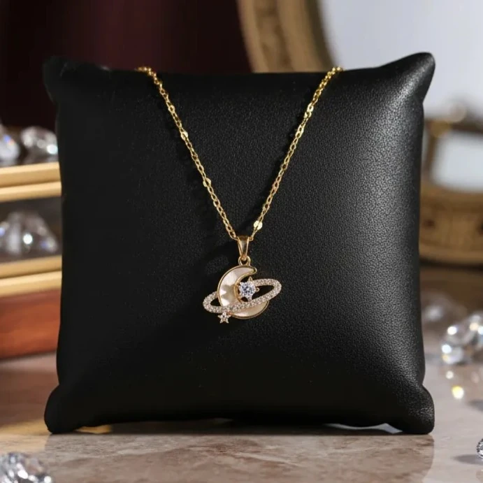 Ay İçinde Yıldız Kolye – 316L Cerrahi Çelik