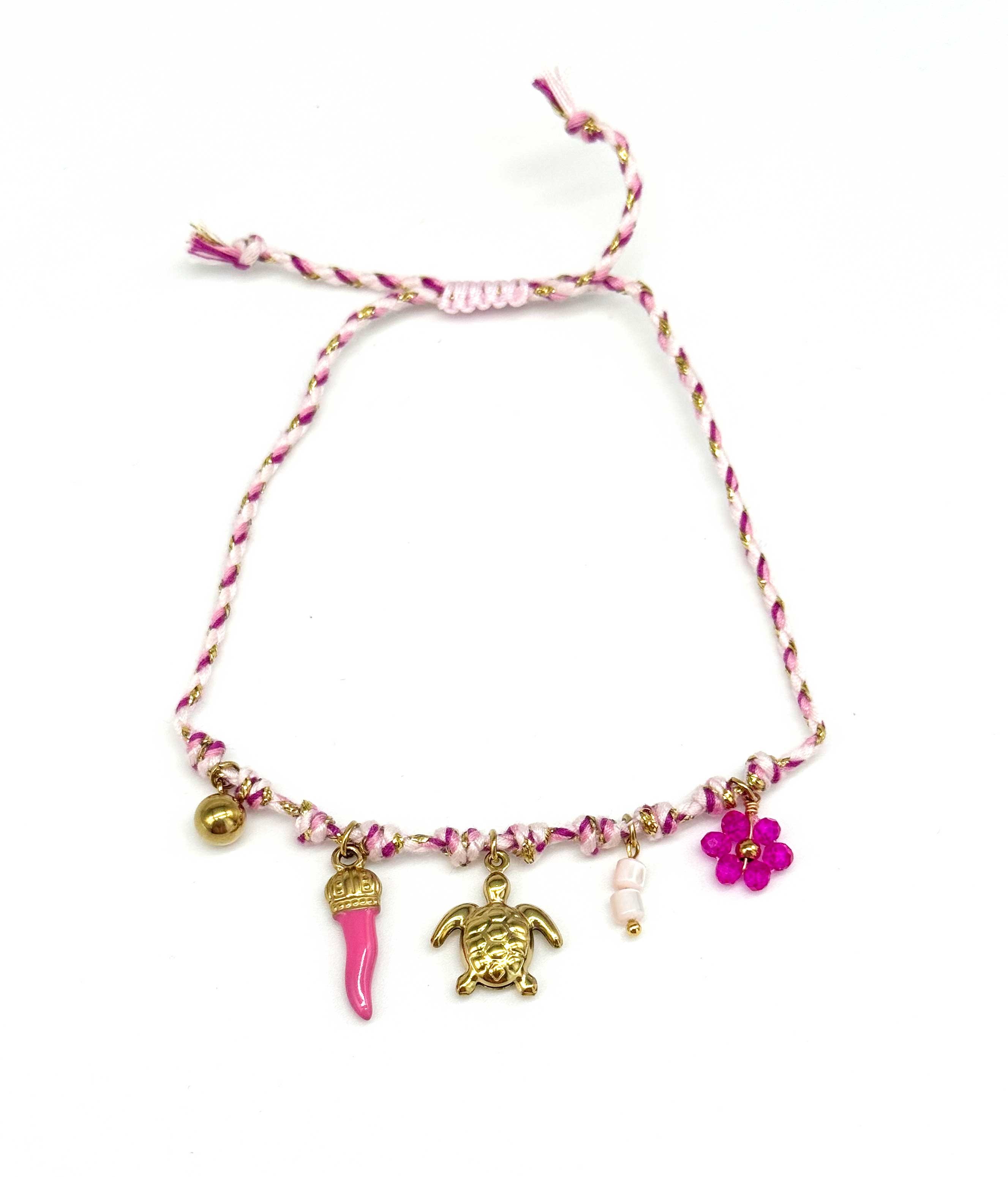 Pink Turtle Charm