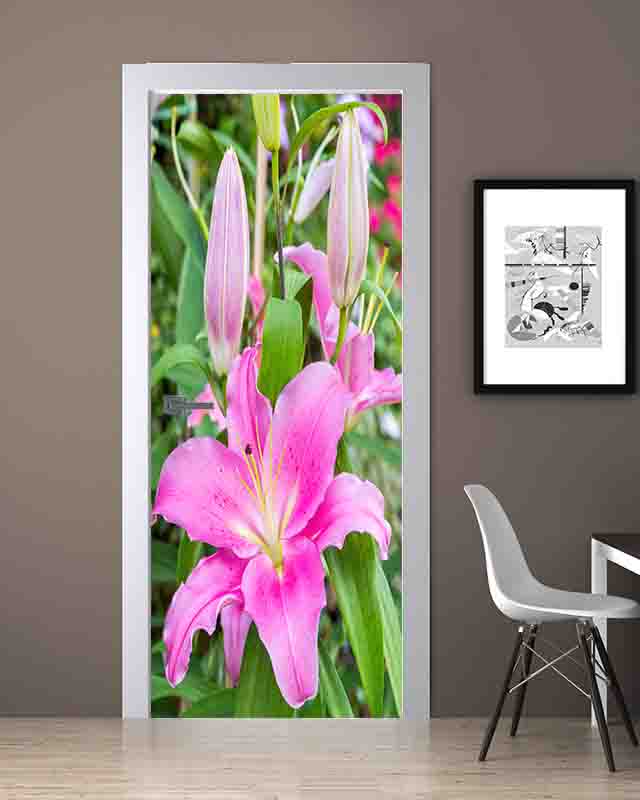 Zambak Çiçeği Folyo Baskı Kaplama