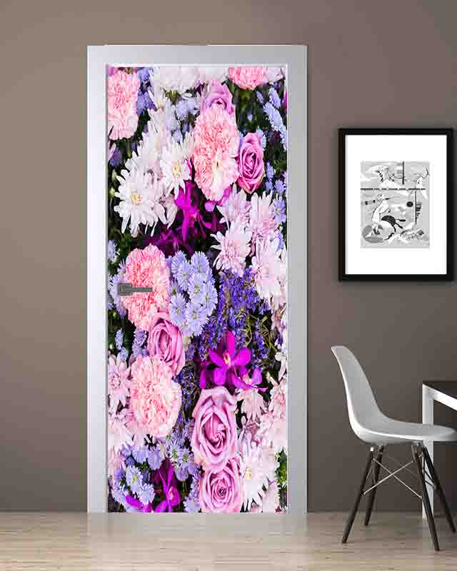 Çiçek Desenli Folyo Kaplama