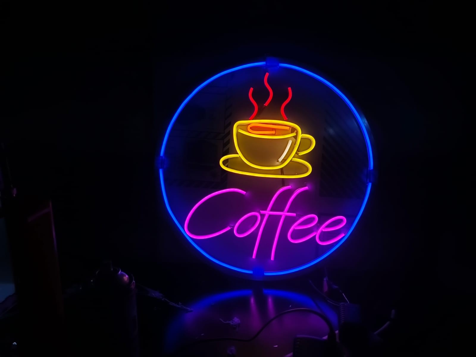 Coffee neon led tabela