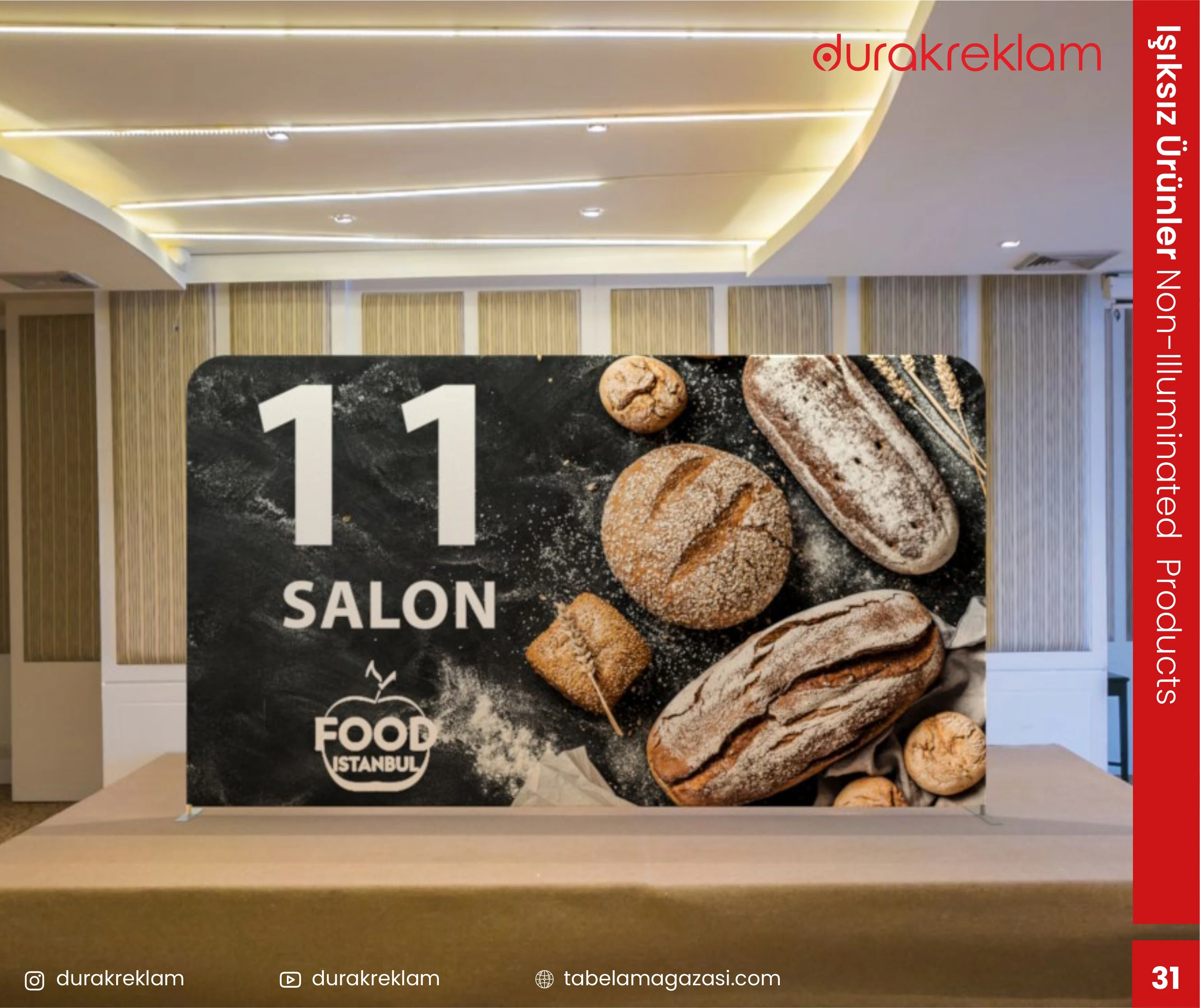 Sahne arkası Backdrop Reklam duvarı