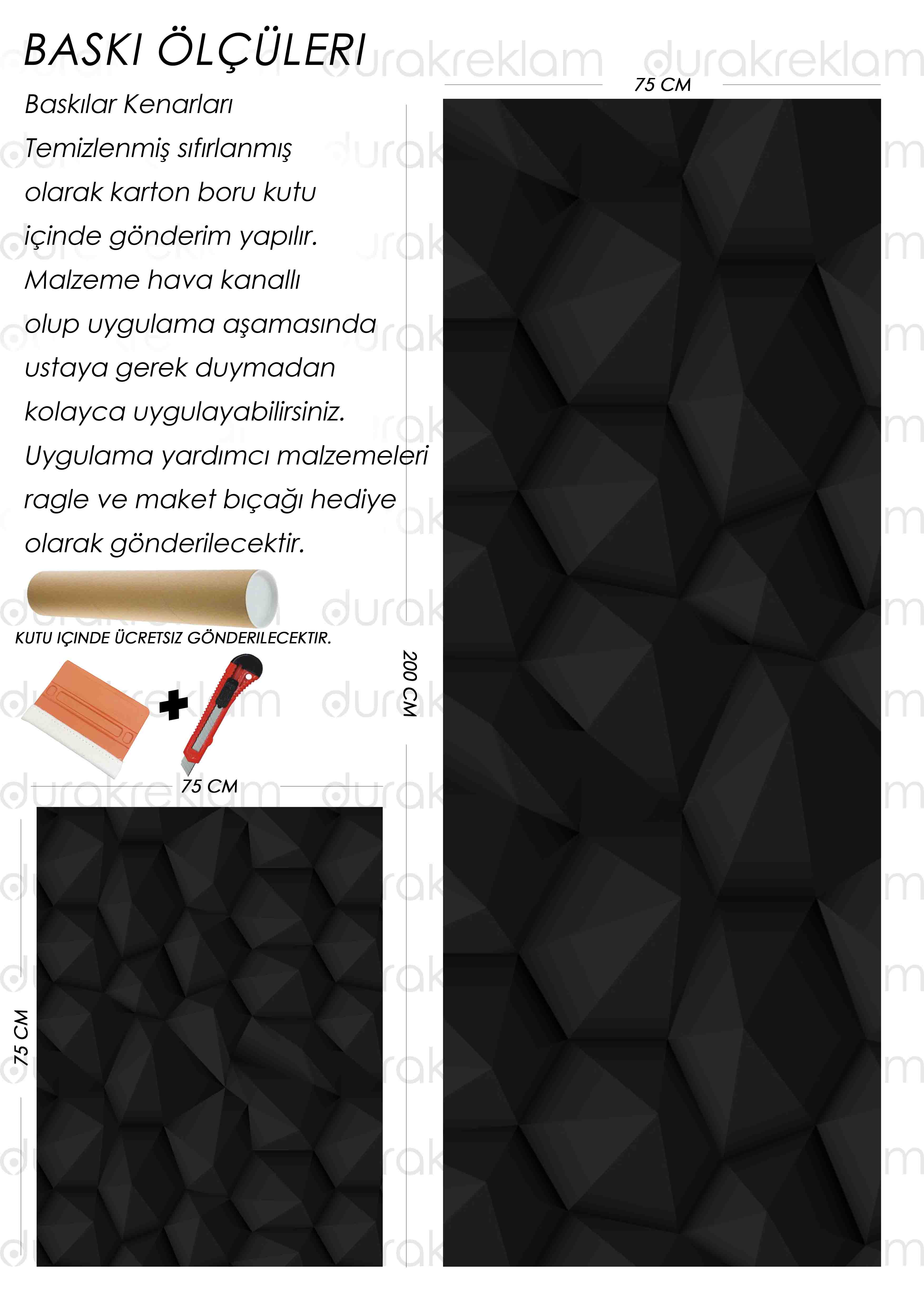 Siyah desenli buzdolabı ve bulaşık makinası kaplama