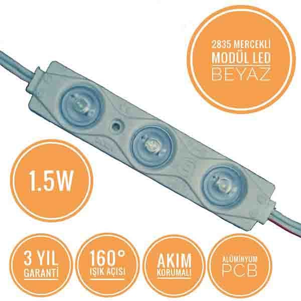 20 ADET 1,5W AKIM KORUMALI 2835 MERCEKLİ MODÜL LED 