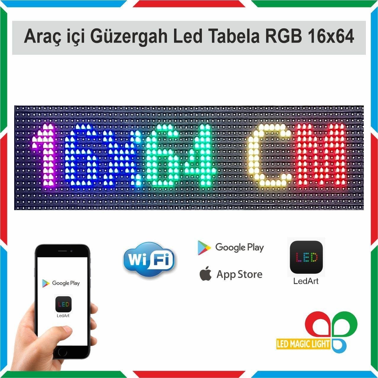 RGB FULL RENK LED OTOBÜS GÜZERGAH TABELASI