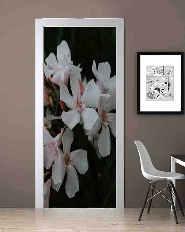 Zakkum Çiçeği Desenli Folyo Baskı Kaplama