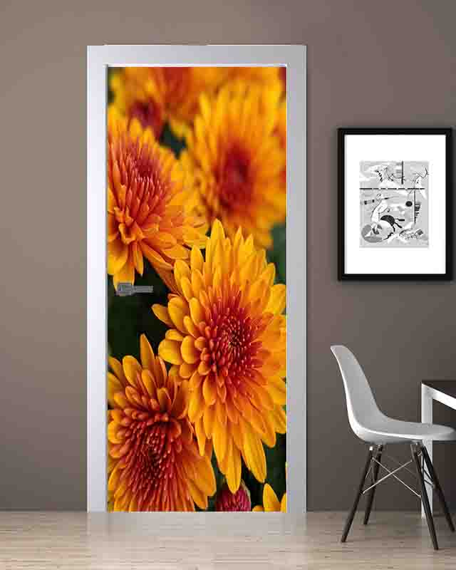 Çiçek Desenli Folyo Kaplama