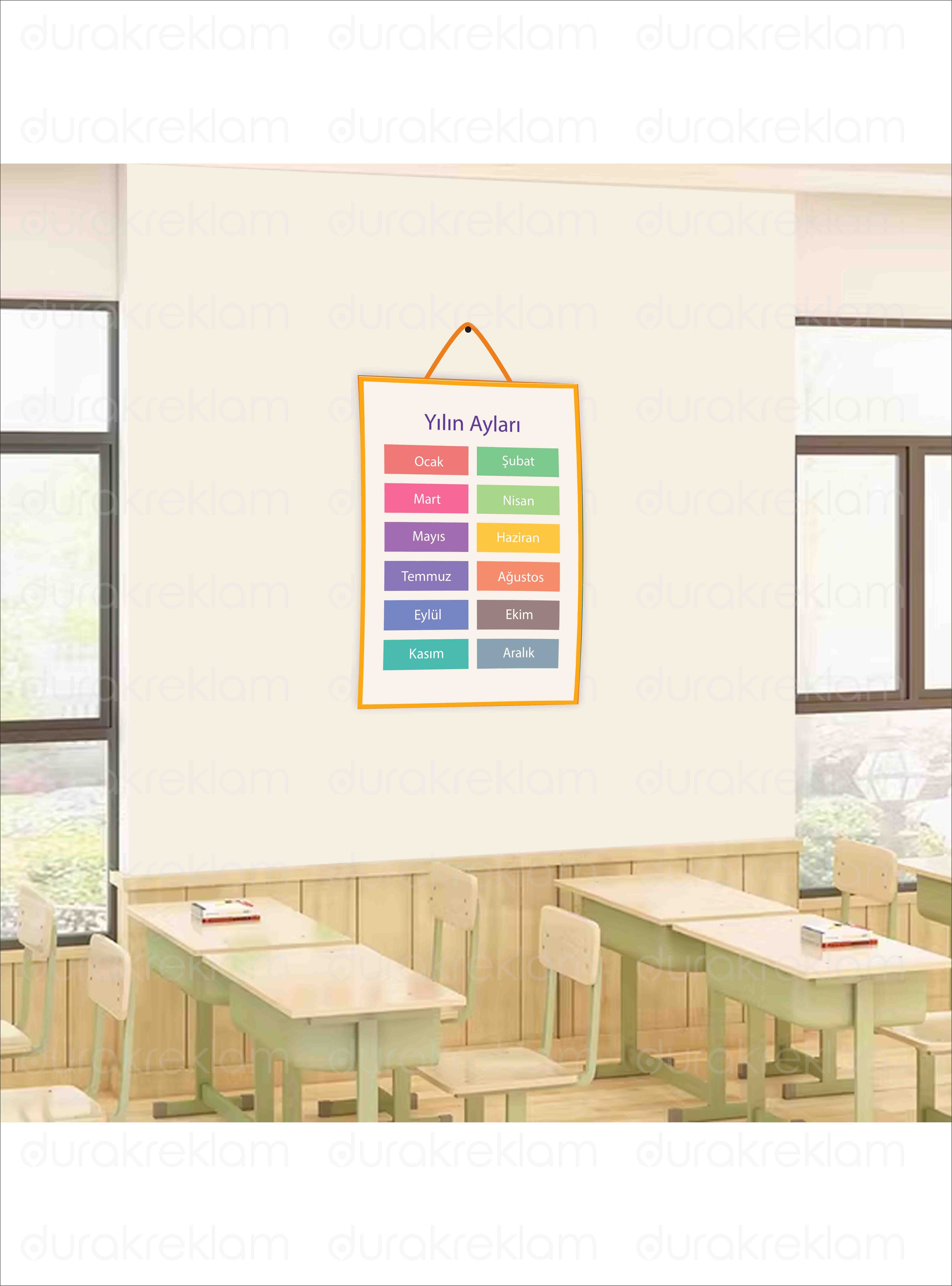 Aylar Öğretici Poster PVC