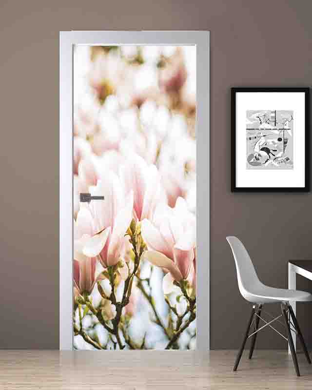 Çiçek Desenli Folyo Baskı Kaplama