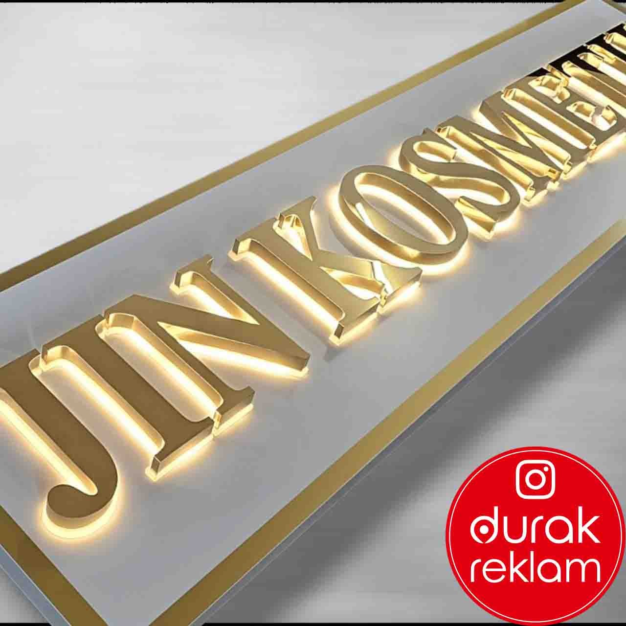 Endirekt aydınlatma Paslanmaz Kutu Harf