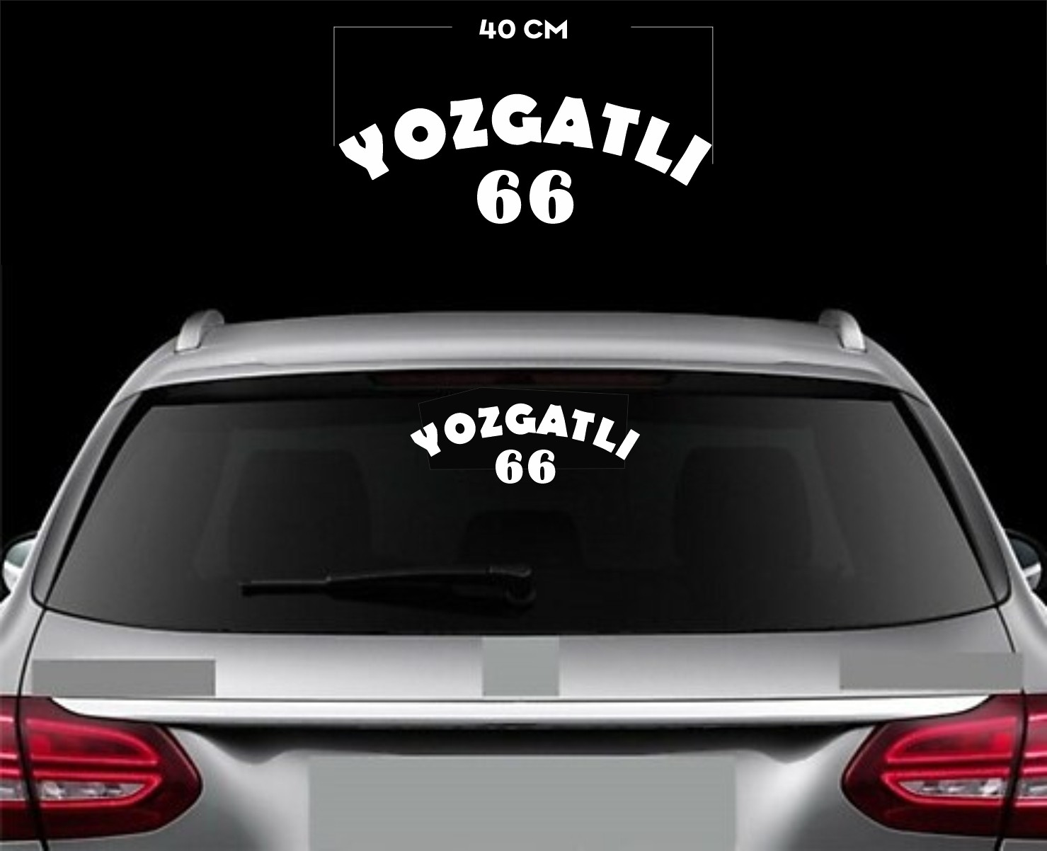 Yozgatlı araç arkası folyo kesim sticer