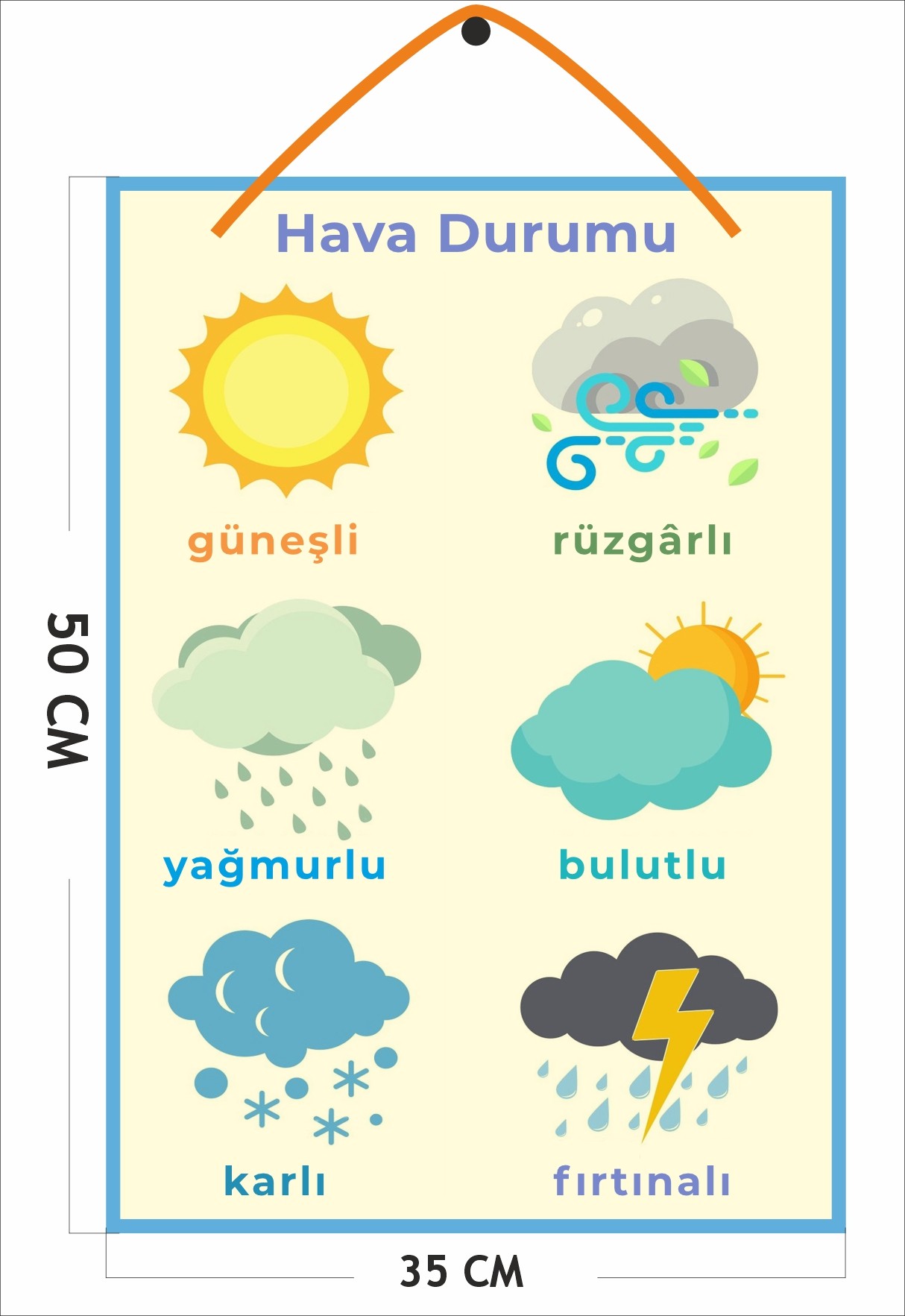 Hava Durumu Eğitici Poster