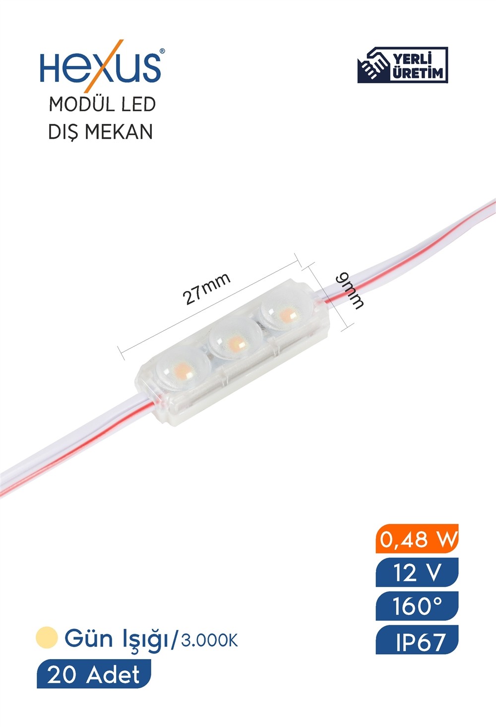 20 adet 2835 MİNİ MODÜL LED