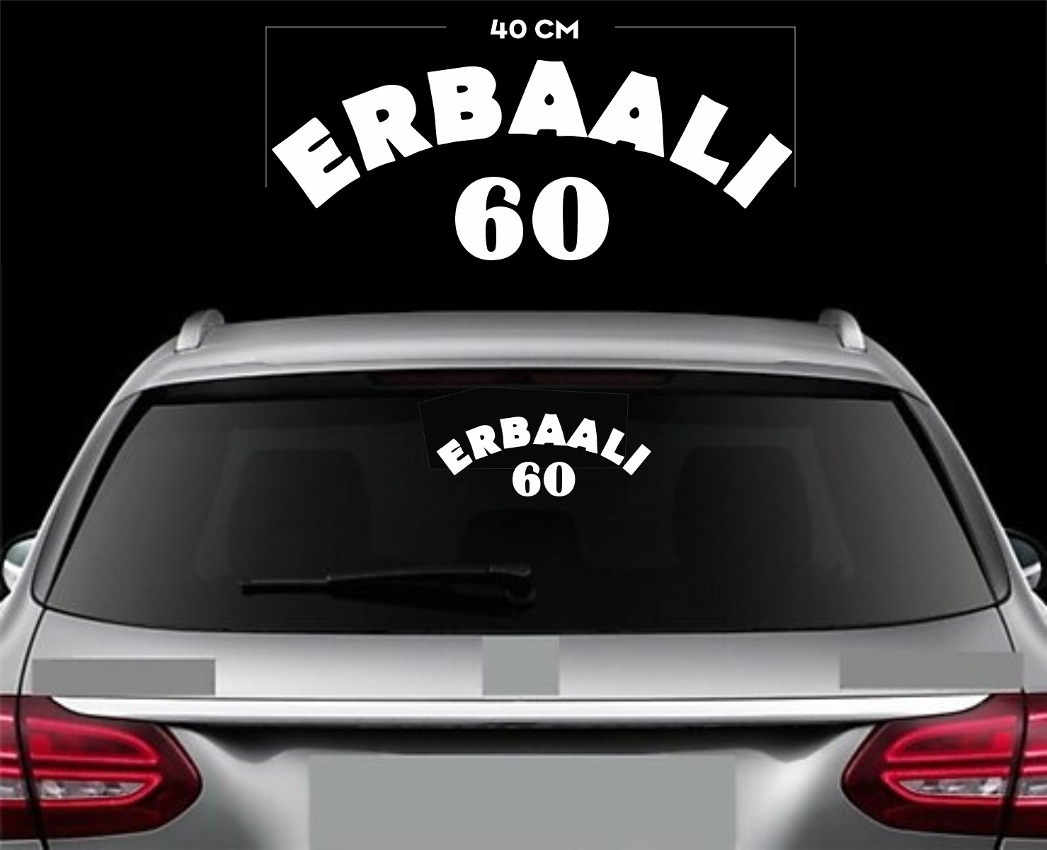 Erbaalı 60 Folyo Kesim Sticer