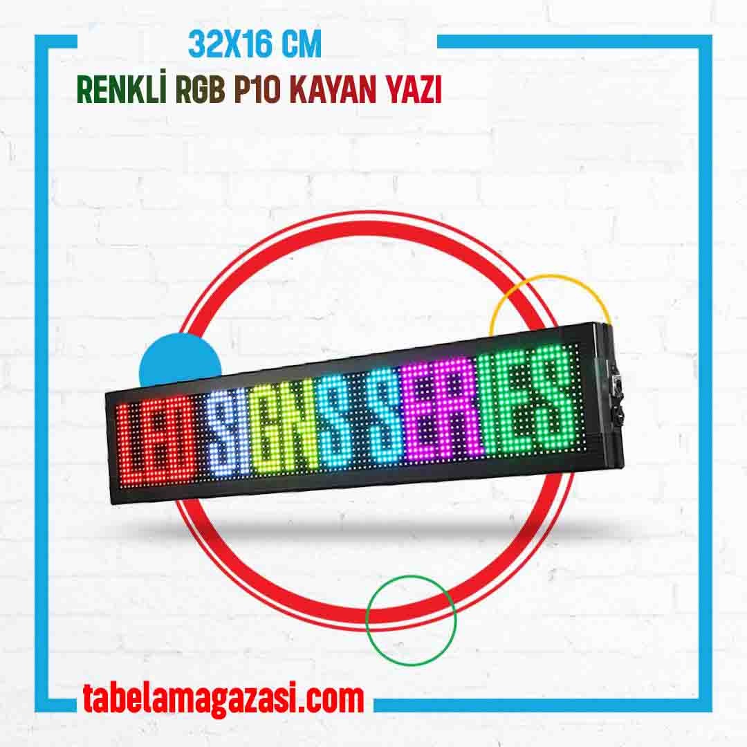 P10 RGB FULL RENK KAYAN YAZI LED TABELA