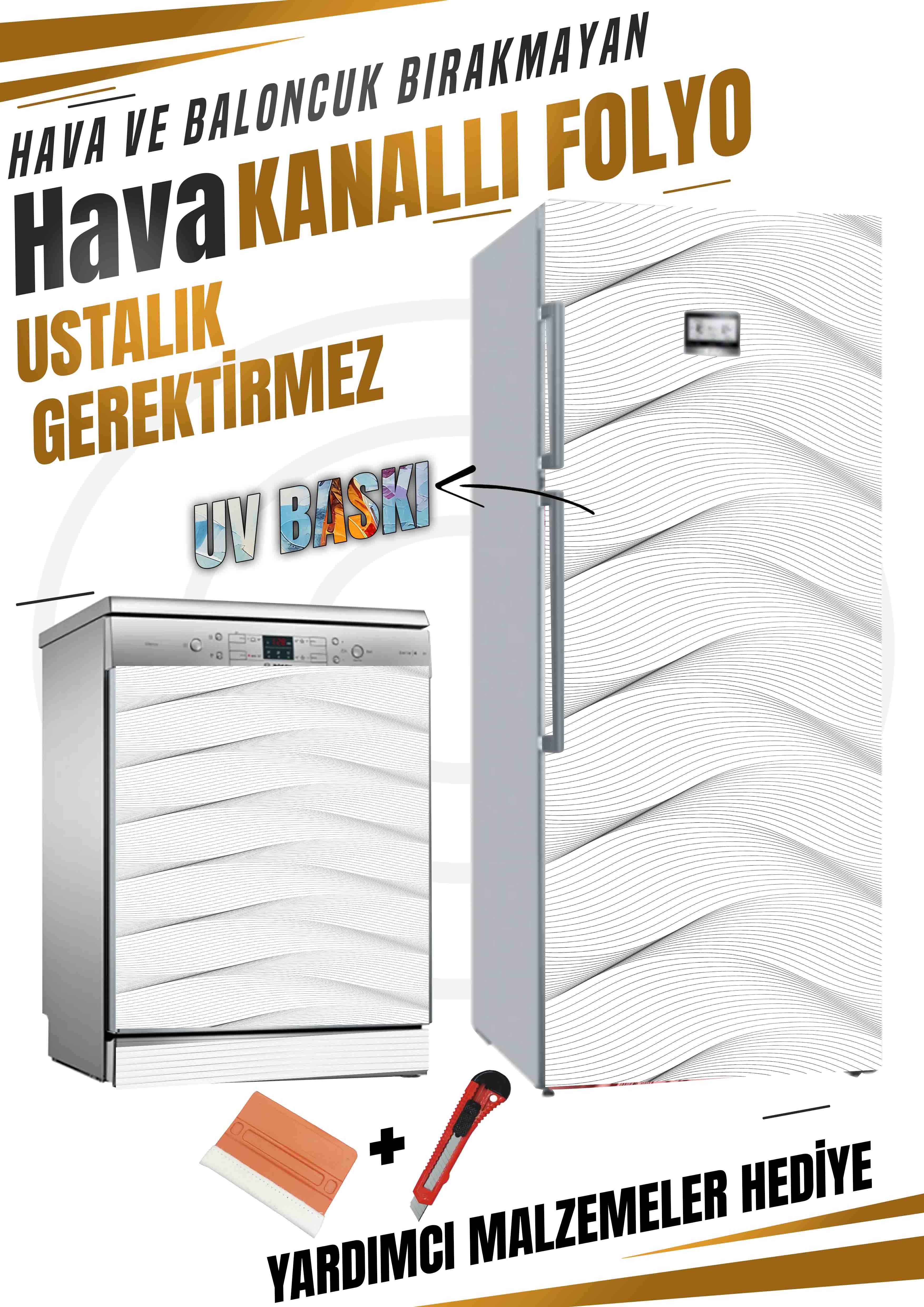 Örgü Desenli Folyo Baskı Kaplama