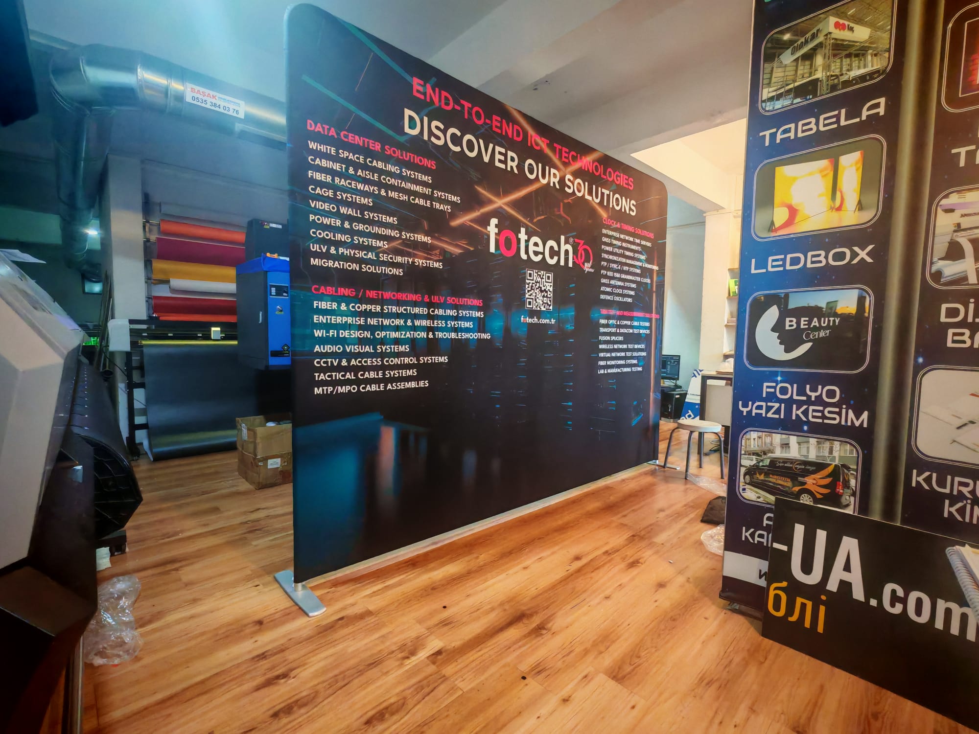 Sahne arkası Backdrop Reklam duvarı