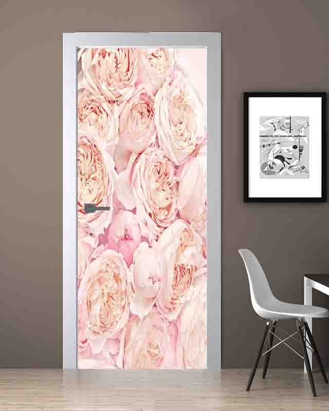 Gül Desenli Folyo Baskı Kaplama