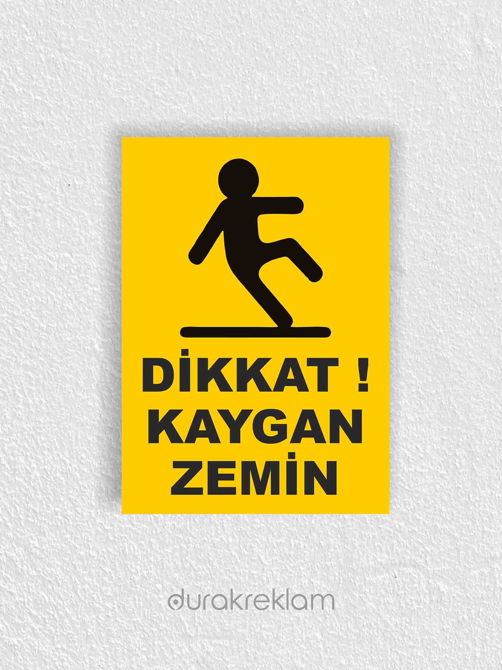 Kaygan Zemin Uyarı Levhası A4
