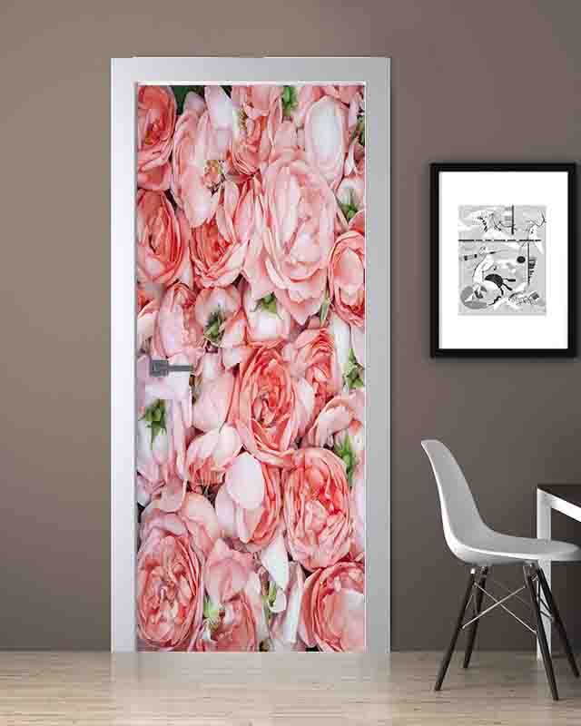 Gül desenli folyo kaplama