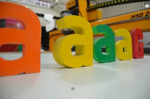 Lampex 4cm Işıksız Kabartma Harf