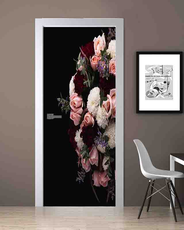 Çiçek Desenli Folyo Baskı Kaplama