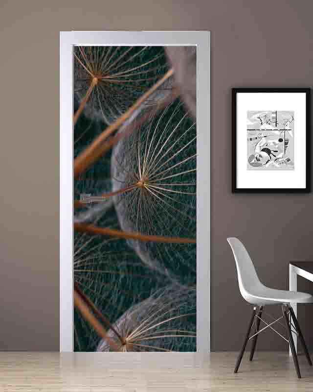 Karahindiba Desenli Folyo Baskı Kaplama