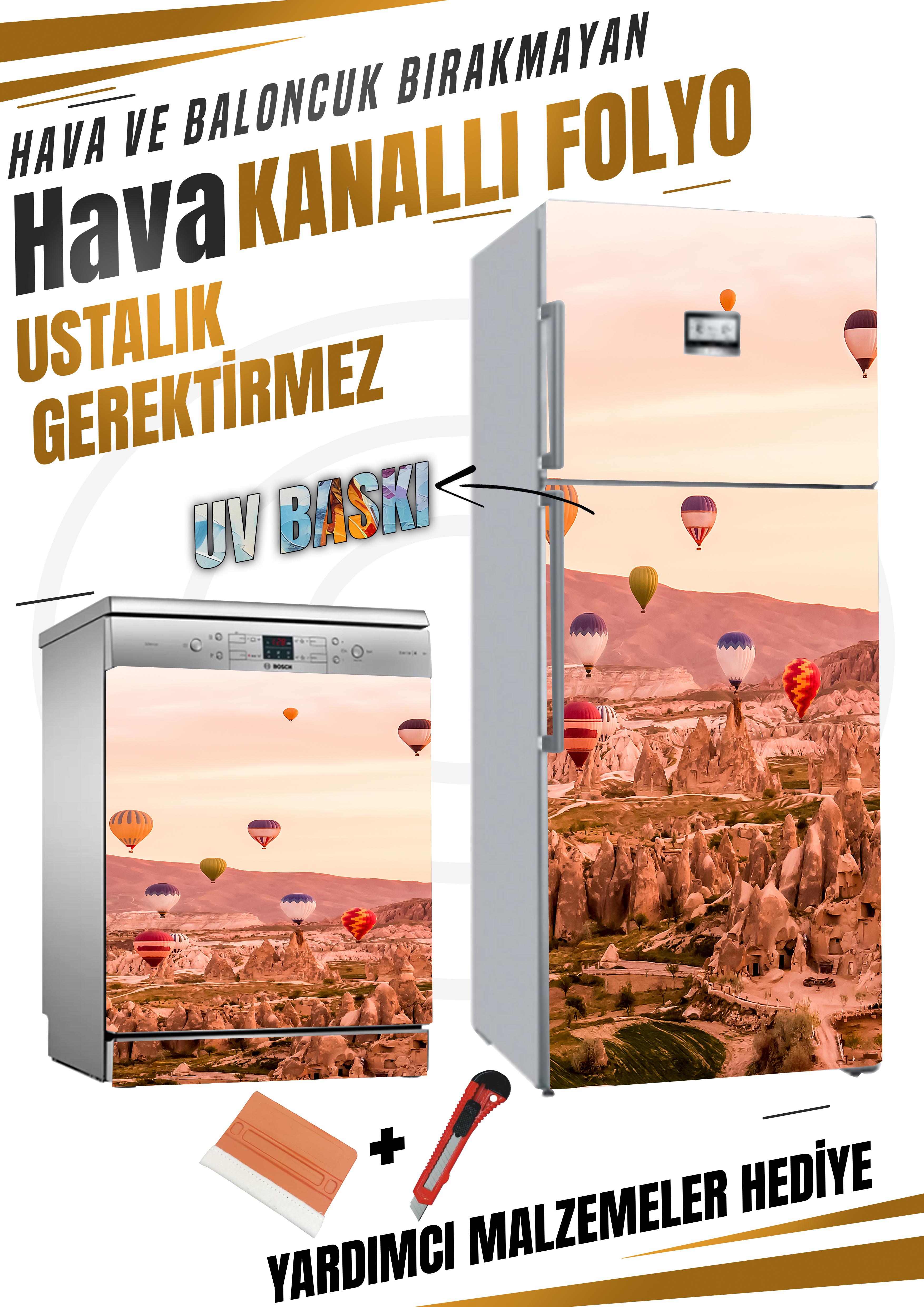 Kapadokya Desenli Folyo Baskı Kaplama