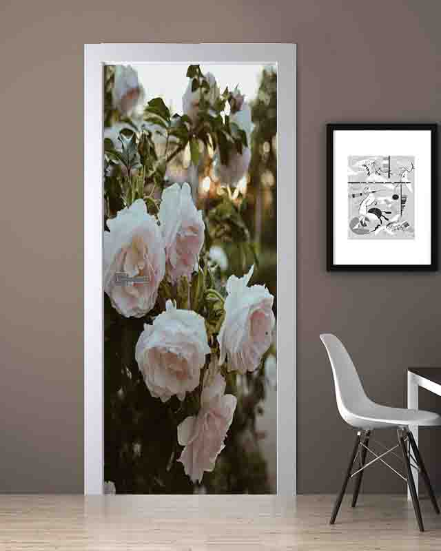 Gül Desenli Folyo Baskı Kaplama