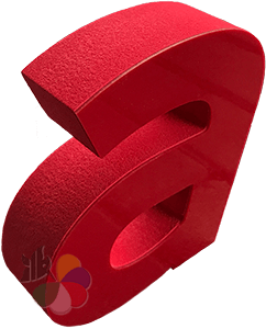 Lampex 4cm Işıksız Kabartma Harf
