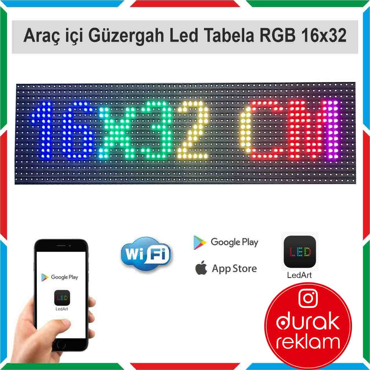RGB FULL RENK LED OTOBÜS GÜZERGAH TABELASI