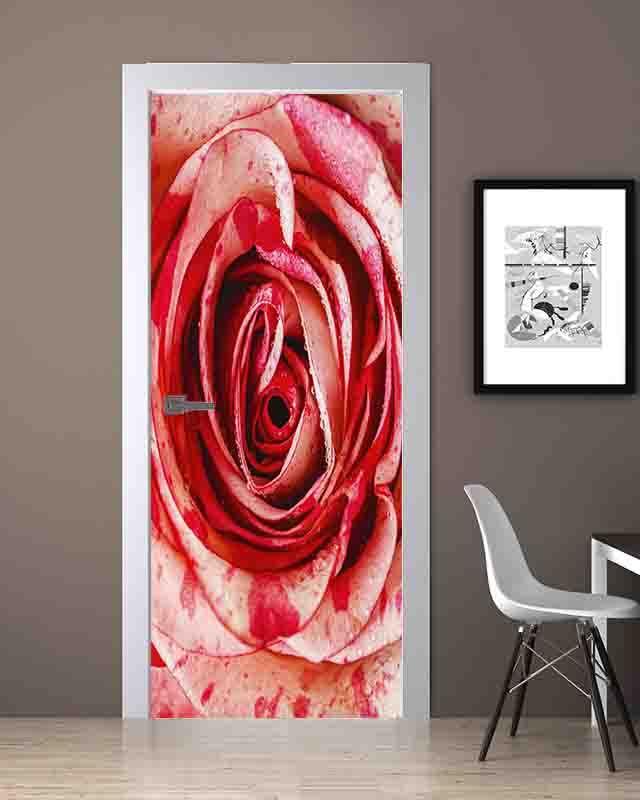 Gül Desenli Folyo Kaplama