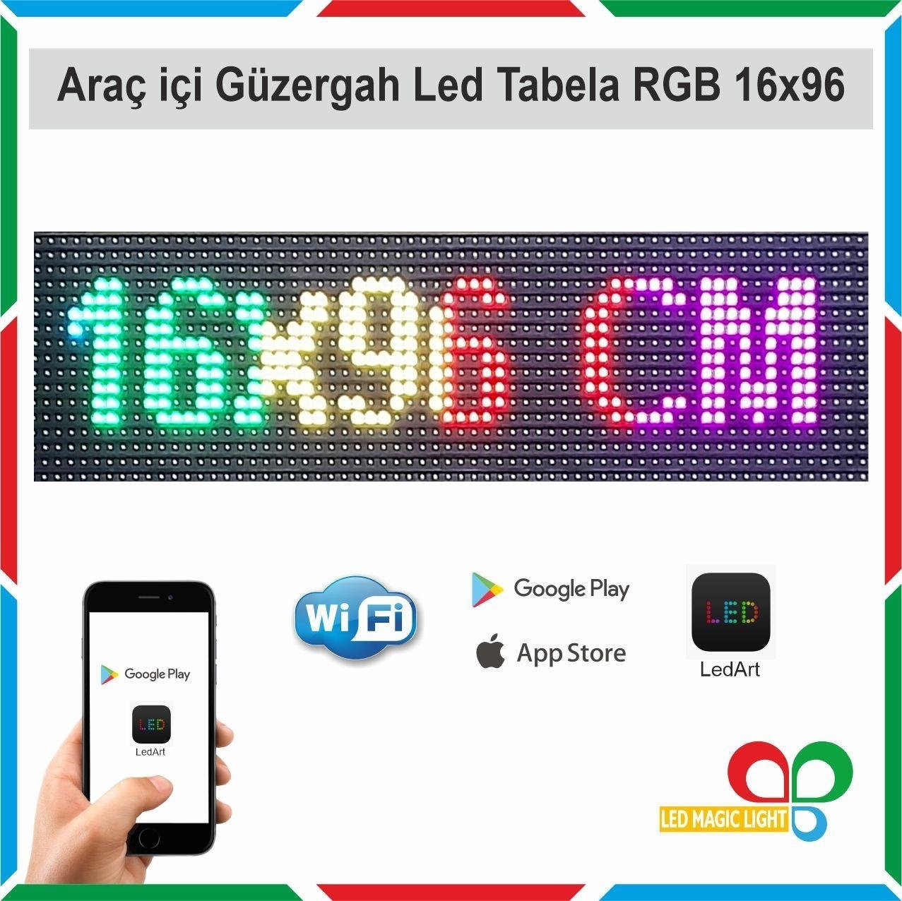 RGB FULL RENK LED OTOBÜS GÜZERGAH TABELASI
