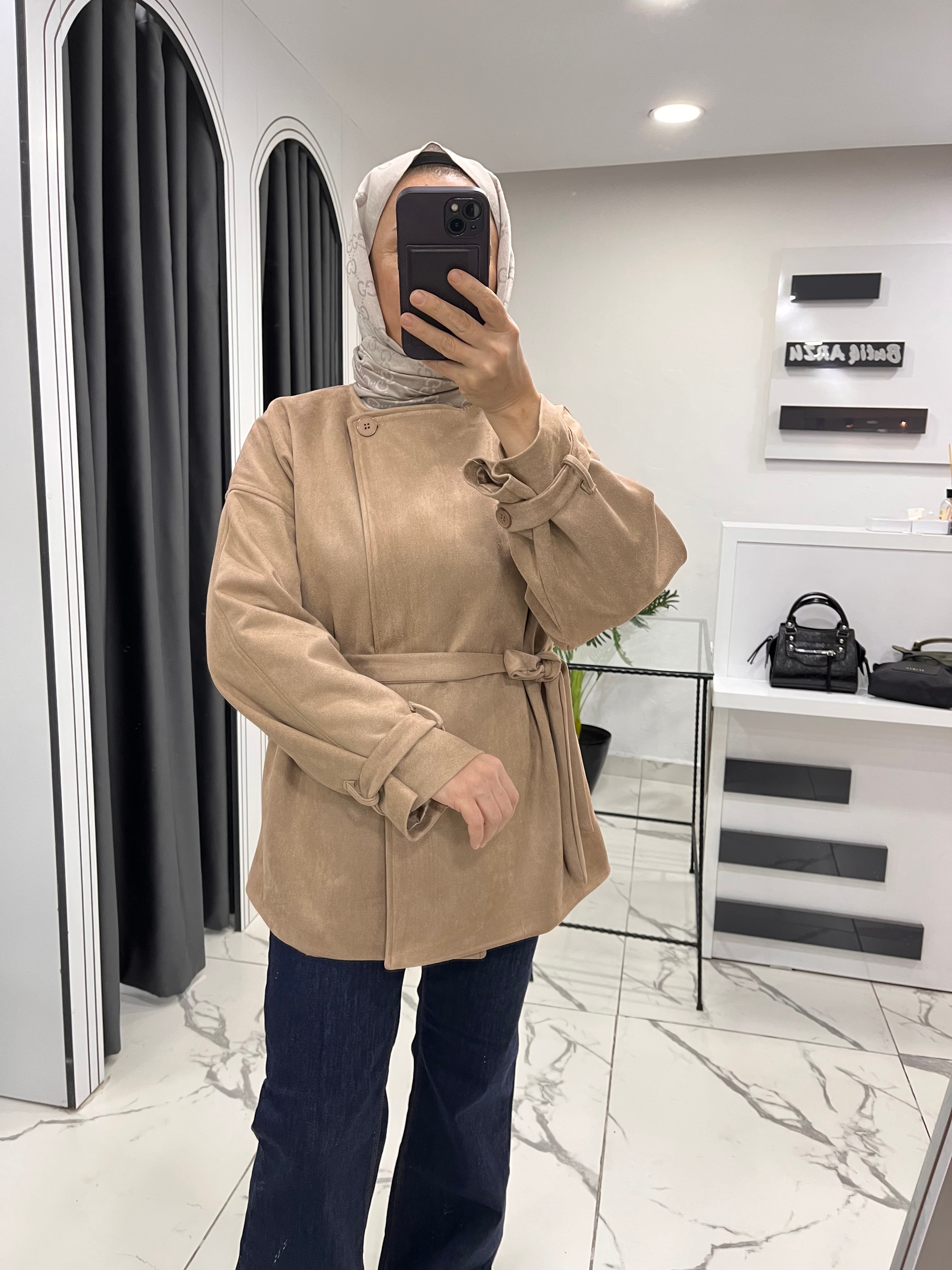 Süet astarlı ceket
