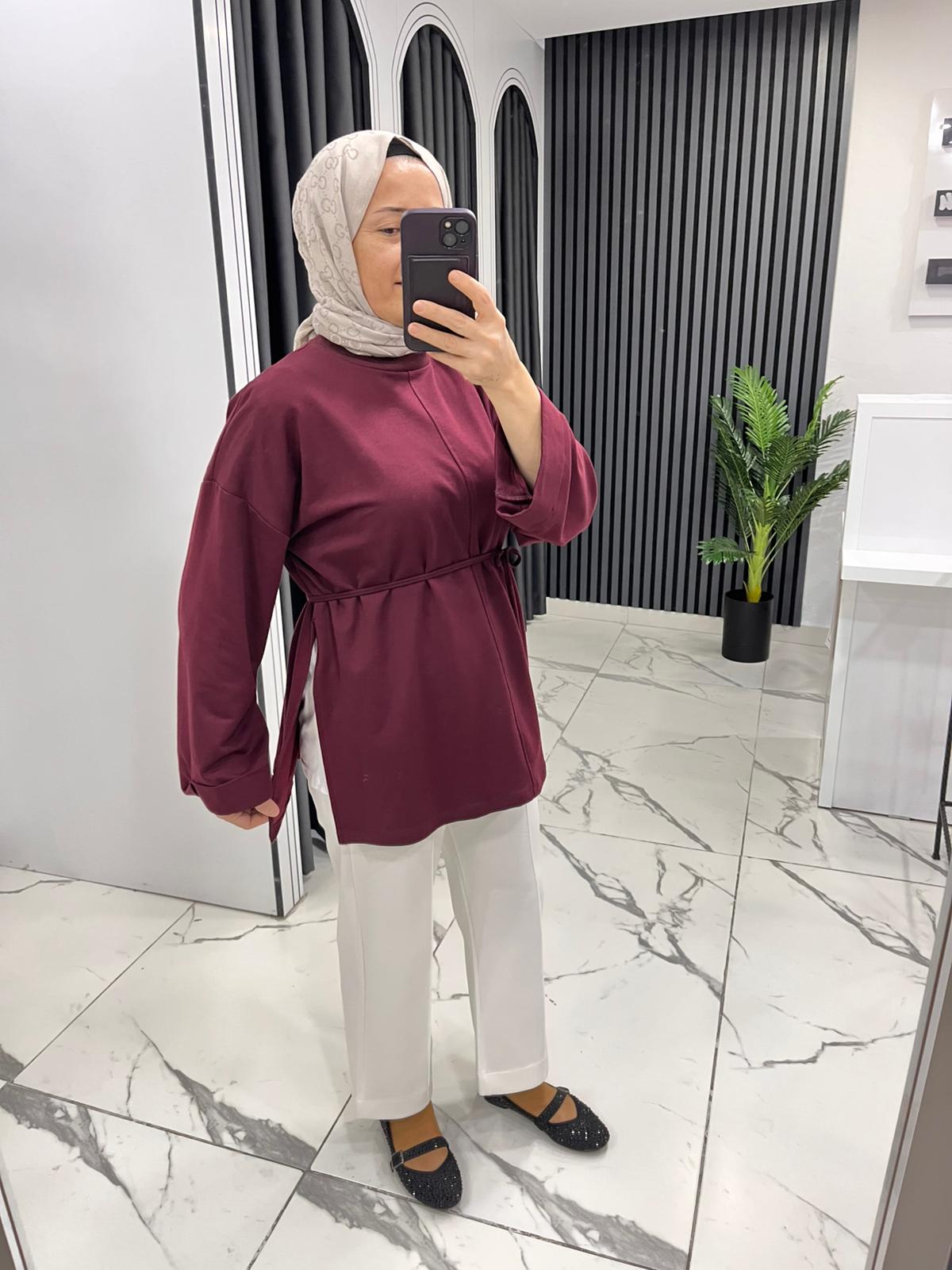 yanı yırtmaçlı tunik