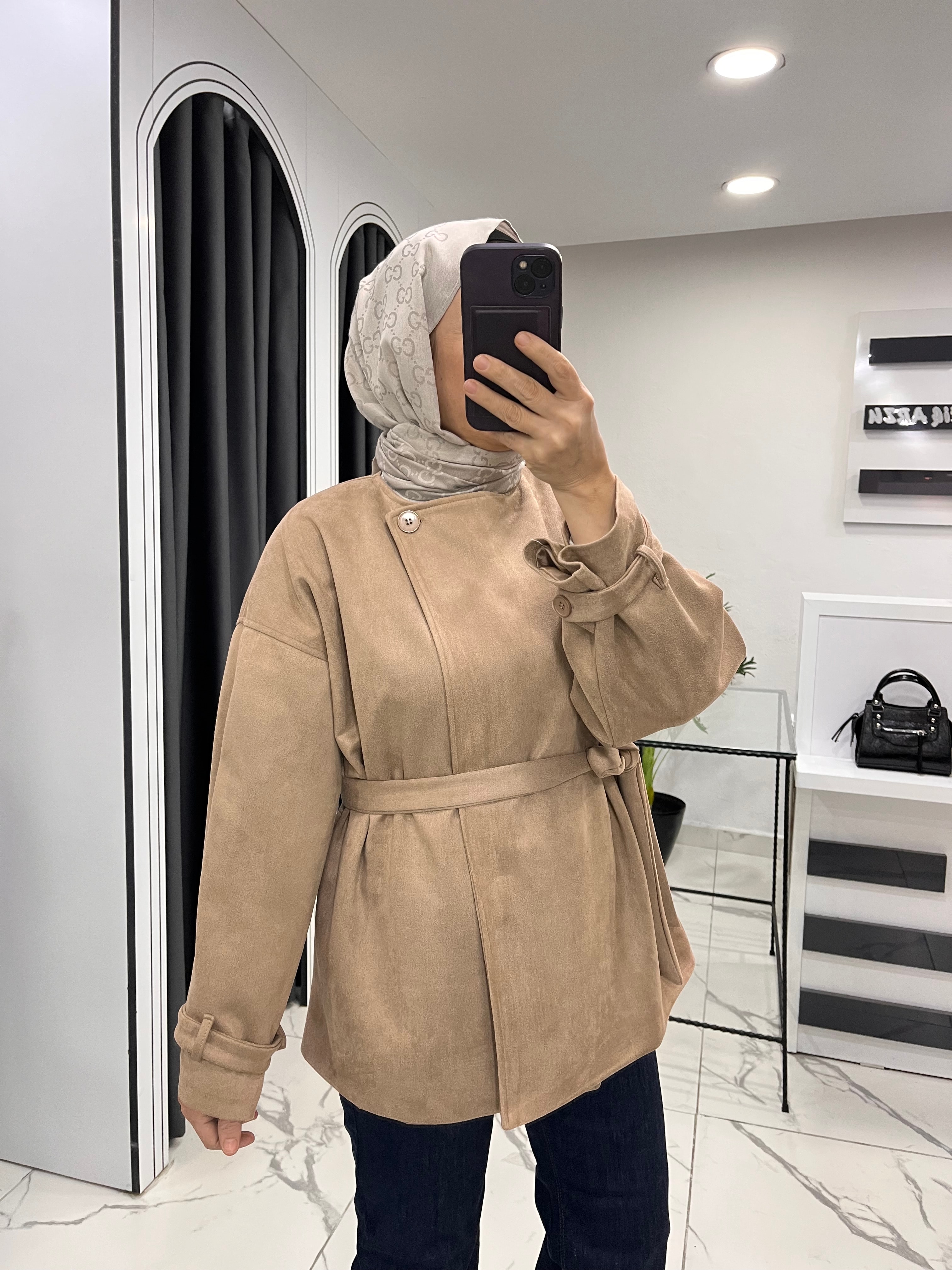 Süet astarlı ceket