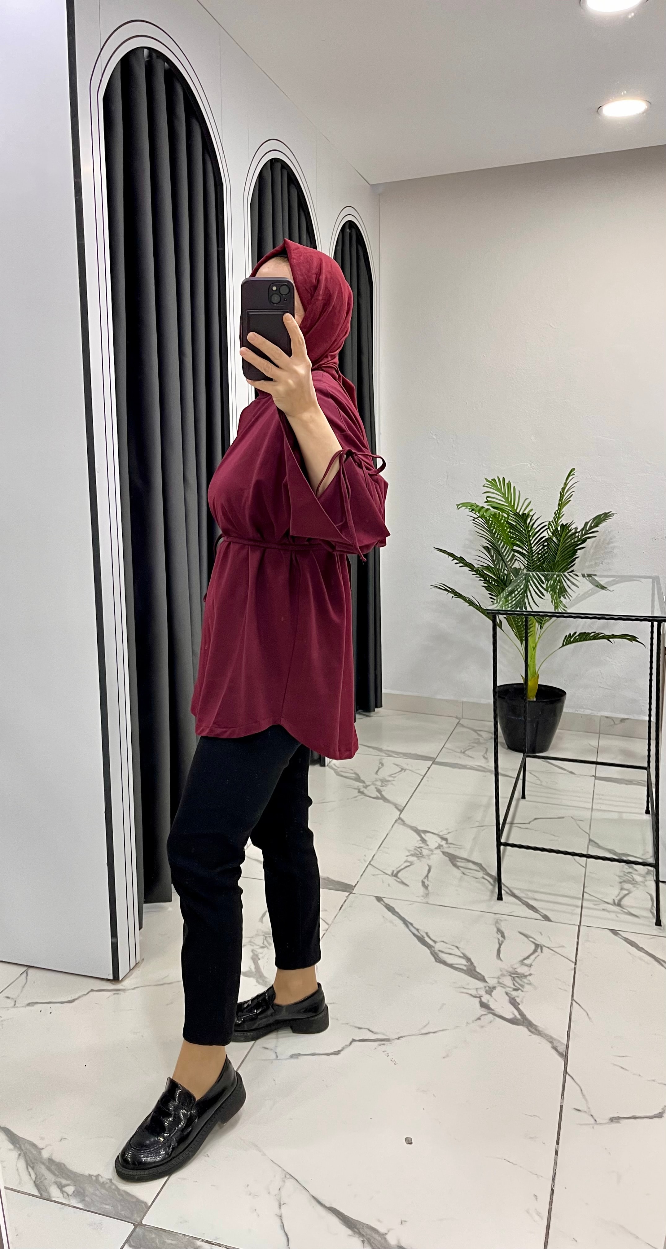 Bağcıklı düz sweat 