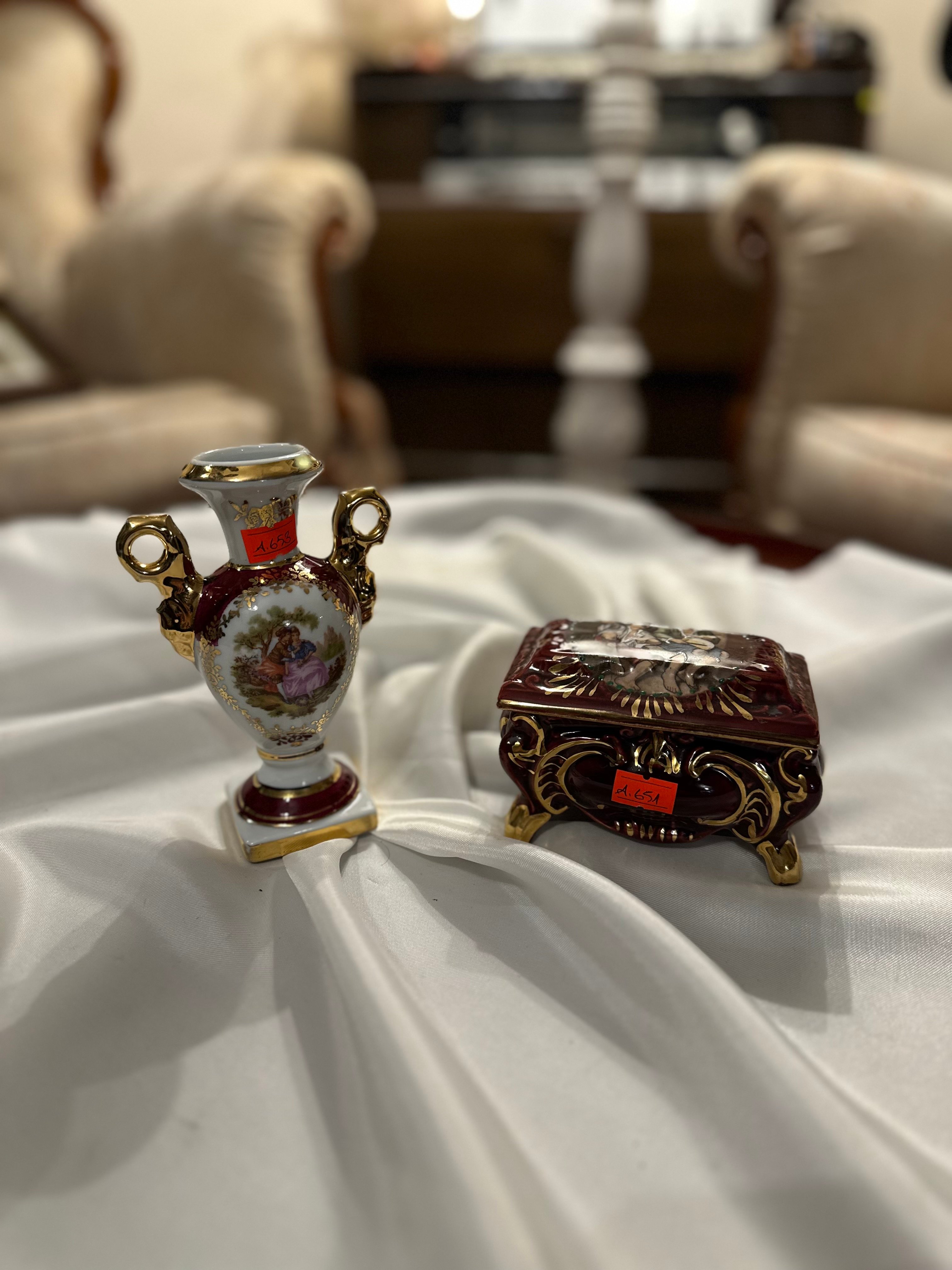 Limoges Vazo + Avrupa Kutu - Mini 2’li Set