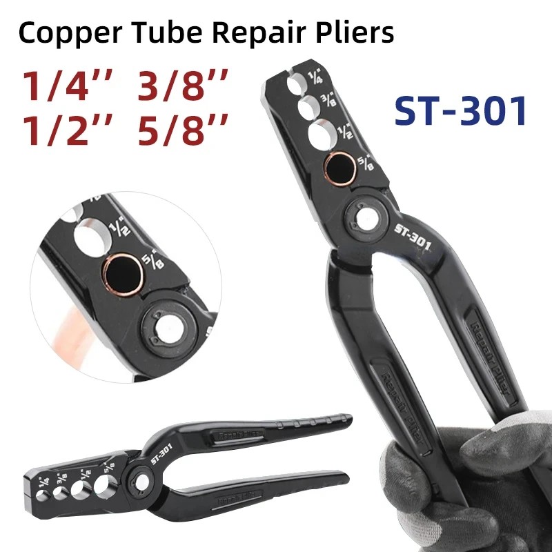 CT-301 Çok Çaplı Bakır Boru Düzeltici Pense - 1/4" ile 7/8" Arası Hasarlı Borular için Onarım ve Şekil Düzeltme