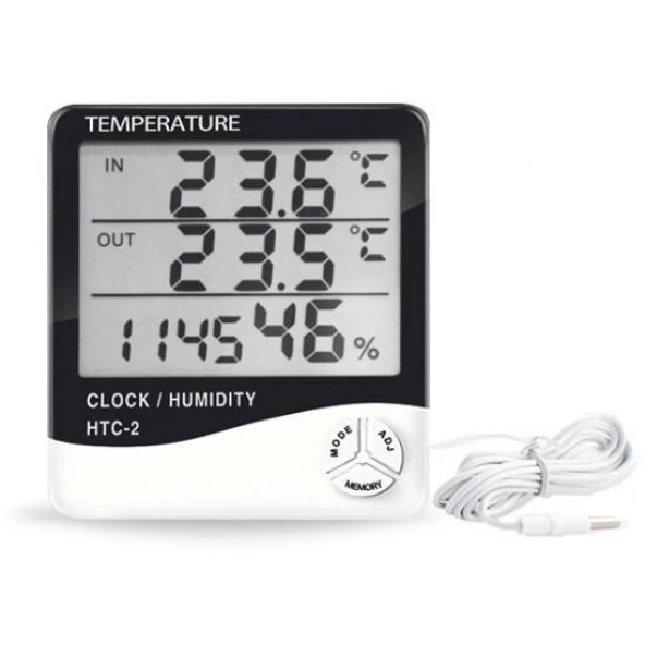TERMOMETRE-HİGROMETRE HTC-2   -50/70C 