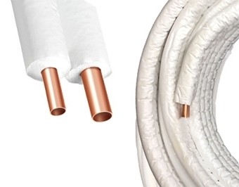 9 mm ÇİFTLİ BEYAZ 1/4 - 5/8 VRV (METRAJ)