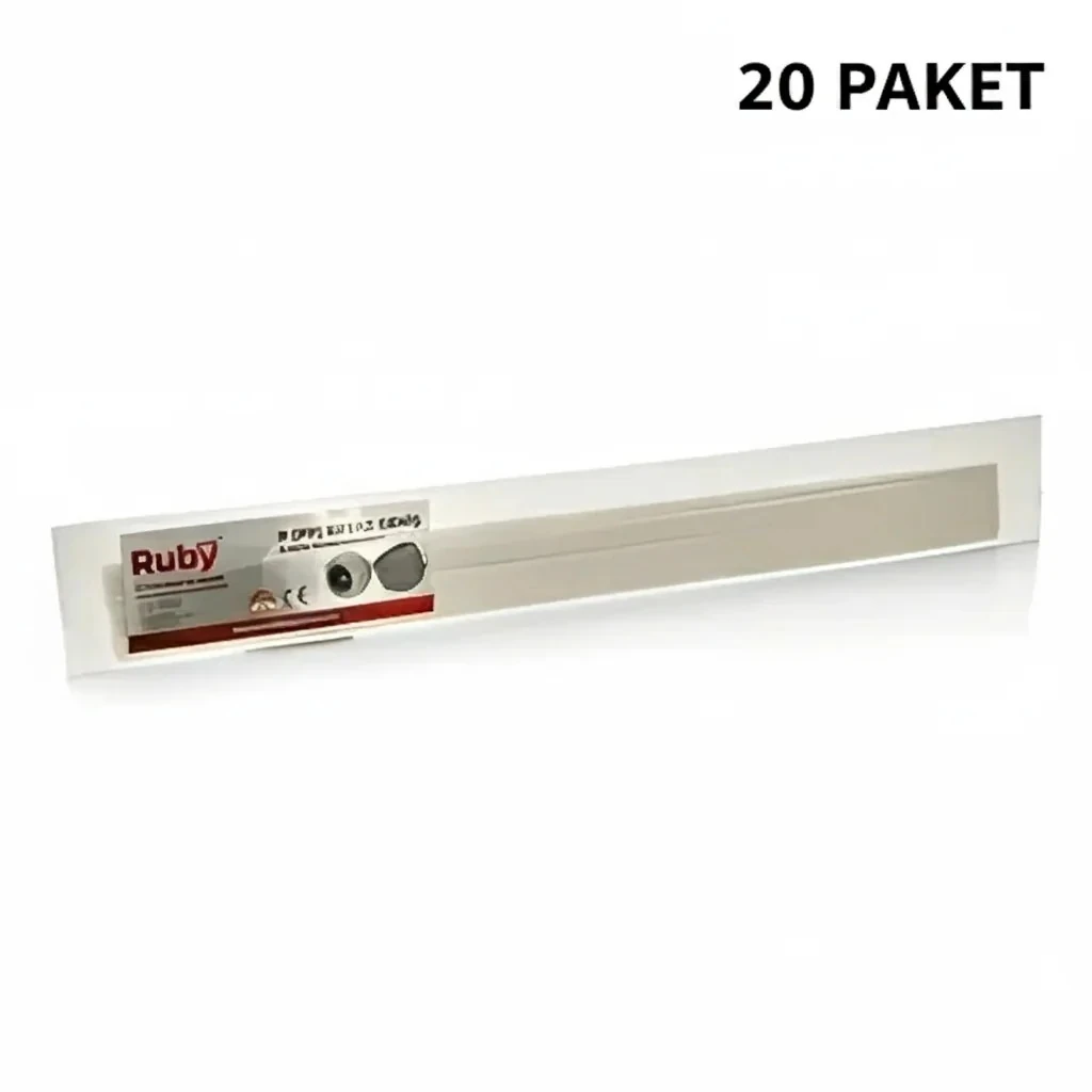 RUBY PARTS PP GENİŞ BEYAZ PLASTİK KAYNAK ÇUBUK (PAKET İÇİ MİKTAR 15X20)